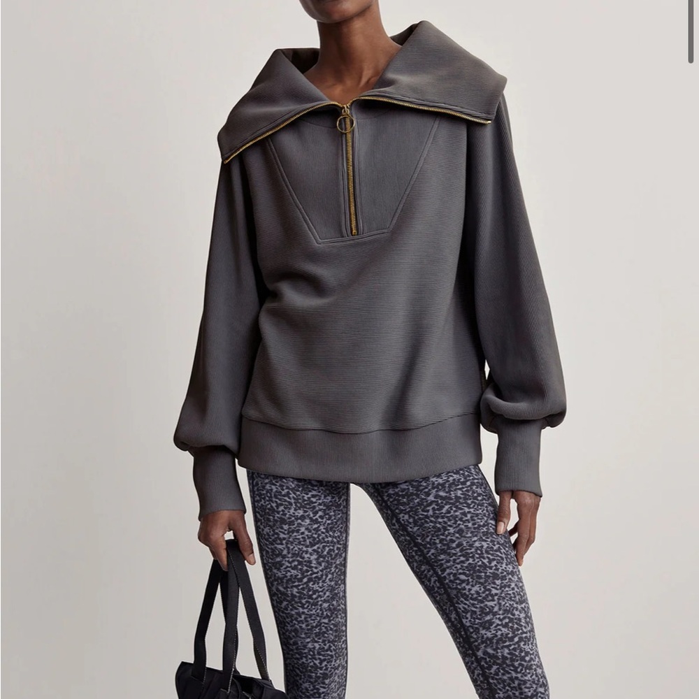Varley Vine Half-Zip Pullover 
Ottoman ribbed 
Medium